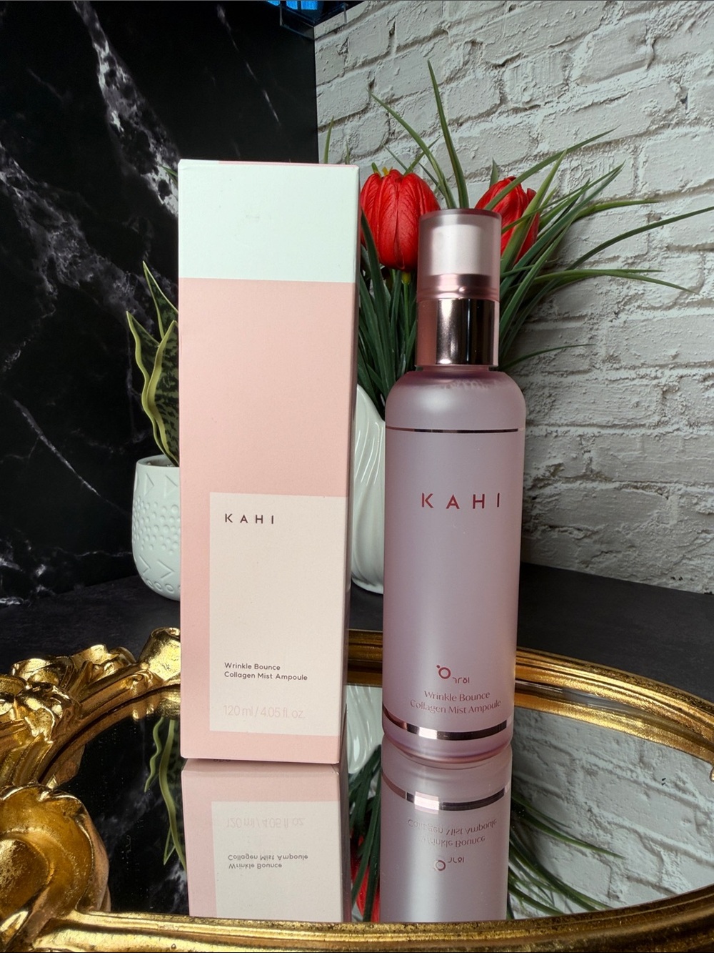 Pink Wrinkle Bounce Collagen Mist Ampoule - Hydrating Face Serum